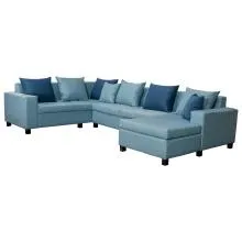 Florac Sectional Sofa - Pale Blue (WFL-FLORAC-05S)