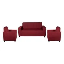 Monaco Sofa Maroon Fabric