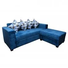 Rio L Sofa With Ottoman - RIO-02 (Blue)